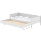 Preview: White Ausziehbett 90x190 mit Aufsteller weiß/weiß Preview: White Ausziehbett 90x190 mit Aufsteller weiß/weiß