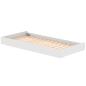 Preview: White Ausziehbett 90x200 mit Aufsteller weiß/weiß Preview: White Ausziehbett 90x200 mit Aufsteller weiß/weiß