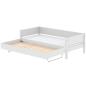 Preview: White Ausziehbett 90x200 mit Aufsteller weiß/weiß Preview: White Ausziehbett 90x200 mit Aufsteller weiß/weiß