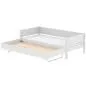 Preview: White Ausziehbett 90x200 mit Aufsteller weiß Preview: White Ausziehbett 90x200 mit Aufsteller weiß