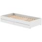 Preview: White Ausziehbett 90x190 mit 2 Schübe weiß/weiß Preview: White Ausziehbett 90x190 mit 2 Schübe weiß/weiß