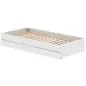 Preview: White Ausziehbett 90x200 mit 2 Schübe weiß/weiß Preview: White Ausziehbett 90x200 mit 2 Schübe weiß/weiß