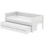 Preview: White Ausziehbett 90x200 mit 2 Schübe weiß/weiß Preview: White Ausziehbett 90x200 mit 2 Schübe weiß/weiß