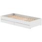 Preview: White Ausziehbett 90x200 mit 2 Schübe weiß/birke Preview: White Ausziehbett 90x200 mit 2 Schübe weiß/birke
