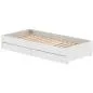 Preview: White Ausziehbett 90x200 mit 2 Schübe weiß/birke Preview: White Ausziehbett 90x200 mit 2 Schübe weiß/birke