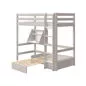 Preview: Flexa Hochbett CASA 90x200 ger. Leiter grau Preview: Flexa Hochbett CASA 90x200 ger. Leiter grau