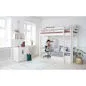 Preview: Flexa Hochbett CASA 90x200 ger. Leiter grau Preview: Flexa Hochbett CASA 90x200 ger. Leiter grau