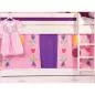 Preview: Flexa Basic Trendy 4-tlg. Vorhang 74 cm, lila/pink Prinzess