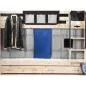 Preview: Flexa Basic Trendy 4-tlg. Vorhang 74 cm, grau/blau Burg