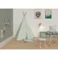 Preview: Tipi Zelt mit Steppmatte Türkis Preview: Tipi Zelt mit Steppmatte Türkis