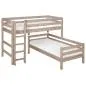 Preview: Flexa Classic Mittelhohes Kombibett 90x200 gerade L. terra Preview: Flexa Classic Mittelhohes Kombibett 90x200 gerade L. terra