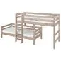 Preview: Flexa Classic Mittelhohes Kombibett 90x200 gerade L. terra Preview: Flexa Classic Mittelhohes Kombibett 90x200 gerade L. terra