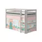 Preview: Mittelhochbett 90x200 gerade Leiter grau Preview: Mittelhochbett 90x200 gerade Leiter grau
