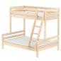 Preview: Flexa Classic Kombi-Etagenbett 90x200 Schrägleiter in natur Preview: Flexa Classic Kombi-Etagenbett 90x200 Schrägleiter in natur