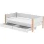 Preview: White Einzelbett 90x200 mit 2 Schübe weiß/birke Preview: White Einzelbett 90x200 mit 2 Schübe weiß/birke