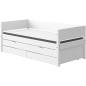 Preview: White Einzelbett 90x190 + Gästeb. + 2 Schübe weiß/weiß Preview: White Einzelbett 90x190 + Gästeb. + 2 Schübe weiß/weiß