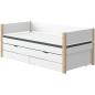 Preview: White Einzelbett 90x190 + Gästeb. + 2 Schübe weiß/birke Preview: White Einzelbett 90x190 + Gästeb. + 2 Schübe weiß/birke