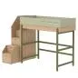 Preview: Flexa Popsicle Hochbett mit Treppe in 90x200 Kiwi Preview: Flexa Popsicle Hochbett mit Treppe in 90x200 Kiwi
