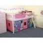 Preview: Flexa Basic Trendy Spielbett schräge L., weiß/pink Pop girls