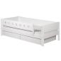 Preview: Flexa White Einzelbett 90x200 cm Schübe u. Sicherung weiß Preview: Flexa White Einzelbett 90x200 cm Schübe u. Sicherung weiß