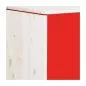 Preview: Flexa Classic Kleiderschrank 3 Türen, 2 Schubladen weiß/rot
