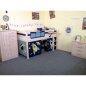 Preview: Flexa Basic Trendy Spielbett gerade L., weiß/blau Weltall Preview: Flexa Basic Trendy Spielbett gerade L., weiß/blau Weltall