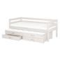 Preview: Classic Bettliege 90x200 mit 2 Schübe und Ausziehbett weiß Preview: Classic Bettliege 90x200 mit 2 Schübe und Ausziehbett weiß