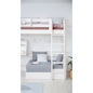 Preview: Flexa Hochbett CASA 90x200 ger. Leiter grau Preview: Flexa Hochbett CASA 90x200 ger. Leiter grau