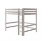 Preview: Flexa Hochbett 140x190 gerade Leiter in grau Preview: Flexa Hochbett 140x190 gerade Leiter in grau