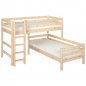 Preview: Flexa Classic Mittelhohes Kombibett 90x200 gerade L. natur Preview: Flexa Classic Mittelhohes Kombibett 90x200 gerade L. natur