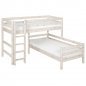 Preview: Flexa Classic Mittelhohes Kombibett 90x200 gerade L. weiß Preview: Flexa Classic Mittelhohes Kombibett 90x200 gerade L. weiß