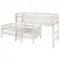 Preview: Flexa Classic Mittelhohes Kombibett 90x200 gerade L. weiß Preview: Flexa Classic Mittelhohes Kombibett 90x200 gerade L. weiß