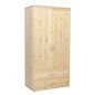 Preview: Kleiderschrank 2 Schübe 2 T. Kiefer/Nordic Blue Preview: Kleiderschrank 2 Schübe 2 T. Kiefer/Nordic Blue
