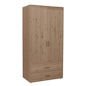 Preview: Kleiderschrank 2 Schübe 2 T. Terra/Urban Grey Preview: Kleiderschrank 2 Schübe 2 T. Terra/Urban Grey