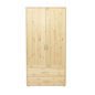Preview: Kleiderschrank 2 Schübe 2 T. Kiefer/Urban Grey Preview: Kleiderschrank 2 Schübe 2 T. Kiefer/Urban Grey