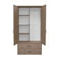 Preview: Kleiderschrank 2 Schübe 2 T. Terra/Nordic Blue Preview: Kleiderschrank 2 Schübe 2 T. Terra/Nordic Blue