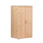 Preview: Niedriger Classic Kleiderschrank 2 Türen Kiefer/Kiefer/Weiß Preview: Niedriger Classic Kleiderschrank 2 Türen Kiefer/Kiefer/Weiß