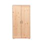 Preview: Niedriger Classic Kleiderschrank 2 Türen Kiefer/Kiefer/Weiß Preview: Niedriger Classic Kleiderschrank 2 Türen Kiefer/Kiefer/Weiß