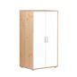 Preview: Kleiderschrank 2 Türen Kiefer/Lack weiß Preview: Kleiderschrank 2 Türen Kiefer/Lack weiß
