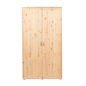 Preview: Kleiderschrank 2 Türen Kiefer/Rosa Preview: Kleiderschrank 2 Türen Kiefer/Rosa