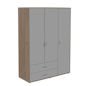 Preview: Kleiderschrank 3 Türen 2 Schübe Terra/Urban Grey Preview: Kleiderschrank 3 Türen 2 Schübe Terra/Urban Grey
