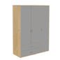 Preview: Schrank 3 Türen 2 Schübe Kiefer/Urban Grey Preview: Schrank 3 Türen 2 Schübe Kiefer/Urban Grey