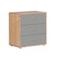 Preview: Classic Kommode 3 Schübe Kiefer/Urban Grey Preview: Classic Kommode 3 Schübe Kiefer/Urban Grey