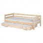 Preview: Flexa Classic Ausziehbett für 90x200 Betten in natur Preview: Flexa Classic Ausziehbett für 90x200 Betten in natur