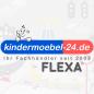 Preview: Flexa Rutschbett 90x200 mit Podest in grau