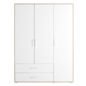 Preview: Flexa Näst Kleiderschrank 3 Türen 2 Schübe Natur/Weiß Preview: Flexa Näst Kleiderschrank 3 Türen 2 Schübe Natur/Weiß