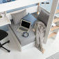 Preview: Flexa Nor CASA Hochbett g. Leiter, Couch, Schreibt. 90x200 Eiche/White Preview: Flexa Nor CASA Hochbett g. Leiter, Couch, Schreibt. 90x200 Eiche/White