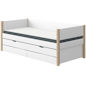 Preview: Flexa Nor Einzelbett Gästebett+Schübe 90x190 Eiche / White Preview: Flexa Nor Einzelbett Gästebett+Schübe 90x190 Eiche / White