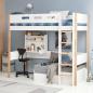 Preview: Flexa Hohes Etagenbett gerade Leiter 90x190 Eiche / White Preview: Flexa Hohes Etagenbett gerade Leiter 90x190 Eiche / White