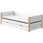 Preview: White Einzelbett 90x190 mit Gästebett weiß/birke Preview: White Einzelbett 90x190 mit Gästebett weiß/birke
